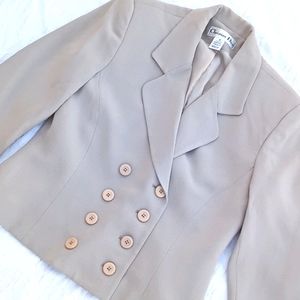 Vtg Dior Double Breasted Jacket